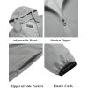 COOFANDY Men’s Light Rain Jacket with Hood Packable Waterproof Raincoat Golf Rain Gear Travel Hiking Windbreaker(Gray)