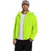 COOFANDY Men’s Light Rain Jacket with Hood Packable Waterproof Raincoat Golf Rain Gear Travel Hiking Windbreaker(Green)