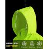 COOFANDY Men’s Light Rain Jacket with Hood Packable Waterproof Raincoat Golf Rain Gear Travel Hiking Windbreaker(Green)