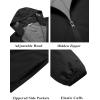 COOFANDY Men’s Light Rain Jacket with Hood Packable Waterproof Raincoat Golf Rain Gear Travel Hiking Windbreaker(Solid Black)