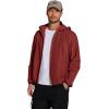 COOFANDY Men’s Light Rain Jacket with Hood Packable Waterproof Raincoat Golf Rain Gear Travel Hiking Windbreaker(Wine Red)