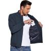 COOFANDY Men’s Lightweight Bomber Jackets Casual Spring Fall Windbreaker Jacket Light Zip Up Coat With Pocket(Blue)