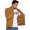 COOFANDY Men’s Lightweight Bomber Jackets Casual Spring Fall Windbreaker Jacket Light Zip Up Coat With Pocket(Light Brown)