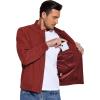 COOFANDY Men’s Lightweight Bomber Jackets Casual Spring Fall Windbreaker Jacket Light Zip Up Coat With Pocket(Wine Red)
