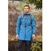 COOFANDY Men’s Long Raincoat Ligtweight Rain Jacket Waterproof Outdoor Jackets with Hood(Blue)