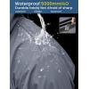 COOFANDY Men’s Long Raincoat Ligtweight Rain Jacket Waterproof Outdoor Jackets with Hood(Charcoal Grey)