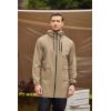 COOFANDY Men’s Long Raincoat Ligtweight Rain Jacket Waterproof Outdoor Jackets with Hood(Khaki)