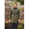 COOFANDY Men’s Long Raincoat Ligtweight Rain Jacket Waterproof Outdoor Jackets with Hood(Olive Green)
