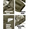 COOFANDY Men’s Rain Jacket Waterproof Lightweight Packable Raincoat Pullover Windbreaker With Hood For Hiking Running(Deep Green)
