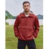 COOFANDY Men’s Rain Jacket Waterproof Lightweight Packable Raincoat Pullover Windbreaker With Hood For Hiking Running(Wine Red)