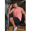 COOFANDY Men’s 3 Pack Workout Tank Tops Gym Muscle Tee Bodybuilding Fitness Sleeveless T Shirts(Orange Pink)