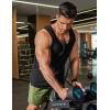 COOFANDY Mens Cotton Tank Tops Workout Summer Sleeveless Muscle Gym Shirts Athletic Beach Tee Shirt Pack(Black)