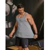 COOFANDY Mens Cotton Tank Tops Workout Summer Sleeveless Muscle Gym Shirts Athletic Beach Tee Shirt Pack(Light Grey)
