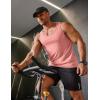 COOFANDY Mens Cotton Tank Tops Workout Summer Sleeveless Muscle Gym Shirts Athletic Beach Tee Shirt Pack(Pink)