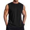 COOFANDY Men’s 3 Pack Workout Tank Tops Gym Muscle Tee Bodybuilding Fitness Sleeveless T Shirts(Black)