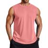 COOFANDY Men’s 3 Pack Workout Tank Tops Gym Muscle Tee Bodybuilding Fitness Sleeveless T Shirts(Orange Pink)