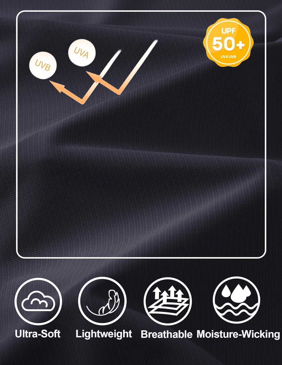 imageCOOFANDY Mens Workout Tank Tops Quick Dry UPF 50 Muscle Sleeveless Shirts Gym Athletic Running Summer Beach Swim ShirtNavy Blue