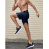 COOFANDY Men’s Athletic Running Shorts 7″ Quick Dry Lightweight Workout Gym Basketball Hiking Shorts with Pockets(2 Pack: Black/Navy Blue)