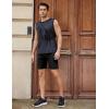 COOFANDY Men’s Athletic Running Shorts 7″ Quick Dry Lightweight Workout Gym Basketball Hiking Shorts with Pockets(Black)