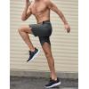 COOFANDY Men’s Athletic Running Shorts 7″ Quick Dry Lightweight Workout Gym Basketball Hiking Shorts with Pockets(Dark Grey)