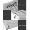 COOFANDY Men’s Athletic Running Shorts 7″ Quick Dry Lightweight Workout Gym Basketball Hiking Shorts with Pockets(Light Grey)