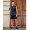 COOFANDY Men’s Athletic Running Shorts 7″ Quick Dry Lightweight Workout Gym Basketball Hiking Shorts with Pockets(Navy Blue)