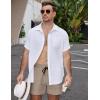 COOFANDY Men’s Casual Cotton Shorts Summer Beach 5 Inch Shorts Lightweight Drawstring Elastic Waist Chino Golf Shorts(Light Khaki)