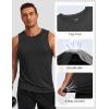 COOFANDY Mens Dry Fit Workout Tank Top Sleeveless Gym Muscle Shirt UPF 50+ Summer Running Athletic Tshirts(Black)