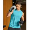 COOFANDY Mens Dry Fit Workout Tank Top Sleeveless Gym Muscle Shirt UPF 50+ Summer Running Athletic Tshirts(Green)