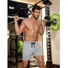 COOFANDY Men’s Gym Shorts 3 Pack Mesh Athletic Workout Shorts Lightweight Quick Dry Drawstring Shorts with Pockets(Black/Grey/Red)
