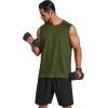 COOFANDY Men’s Sleeveless Shirt Quick Dry Workout Tank Top Gym Muscle T Shirts Sport Athletic Tanks Moisture Wicking(Army Green)