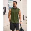 COOFANDY Men’s Sleeveless Shirt Quick Dry Workout Tank Top Gym Muscle T Shirts Sport Athletic Tanks Moisture Wicking(Army Green)