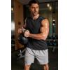 COOFANDY Men’s Sleeveless Shirt Quick Dry Workout Tank Top Gym Muscle T Shirts Sport Athletic Tanks Moisture Wicking(Black)