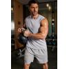COOFANDY Men’s Sleeveless Shirt Quick Dry Workout Tank Top Gym Muscle T Shirts Sport Athletic Tanks Moisture Wicking(Light Gray)