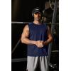 COOFANDY Men’s Sleeveless Shirt Quick Dry Workout Tank Top Gym Muscle T Shirts Sport Athletic Tanks Moisture Wicking(Navy)