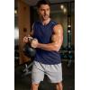 COOFANDY Men’s Sleeveless Shirt Quick Dry Workout Tank Top Gym Muscle T Shirts Sport Athletic Tanks Moisture Wicking(Navy)
