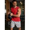COOFANDY Men’s Sleeveless Shirt Quick Dry Workout Tank Top Gym Muscle T Shirts Sport Athletic Tanks Moisture Wicking(Red)