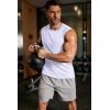 COOFANDY Men’s Sleeveless Shirt Quick Dry Workout Tank Top Gym Muscle T Shirts Sport Athletic Tanks Moisture Wicking(White)
