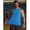 COOFANDY Men’s Workout Tank Tops Quick Dry UPF 50+ Muscle Sleeveless Shirts Gym Athletic Running Summer Beach Swim Shirt(Royal Blue)
