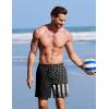COOFANDY 2 in 1 Mens Swim Trunks 7 Inch Quick Dry Board Shorts Beach Swim Shorts Bathing Suit with Compression Liner(Black American Flag)