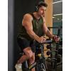COOFANDY Men Workout Tank Tops Sleeveless Gym Muscle Shirt Quick Dry Athletic Running Tee Shirts Summer Lightweight(Army Green)