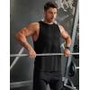 COOFANDY Men Workout Tank Tops Sleeveless Gym Muscle Shirt Quick Dry Athletic Running Tee Shirts Summer Lightweight(Black)