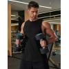 COOFANDY Men Workout Tank Tops Sleeveless Gym Muscle Shirt Quick Dry Athletic Running Tee Shirts Summer Lightweight(Black)