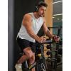 COOFANDY Men Workout Tank Tops Sleeveless Gym Muscle Shirt Quick Dry Athletic Running Tee Shirts Summer Lightweight(White)