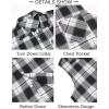 COOFANDY Mens Sleeveless Flannel Shirt Casual Summer Tank Top Button Up Sleeveless Beach Shirts with Chest Pocket(Black-1)