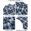 COOFANDY Mens Sleeveless Flannel Shirt Casual Summer Tank Top Button Up Sleeveless Beach Shirts with Chest Pocket(Blue)