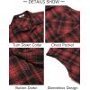 COOFANDY Mens Sleeveless Flannel Shirt Casual Summer Tank Top Button Up Sleeveless Beach Shirts with Chest Pocket(Red)