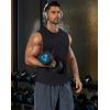 COOFANDY Mens Workout Tank Tops Cotton Cut Off Sleeveless Muscle Shirts Gym Athletic Running T Shirt(Black)