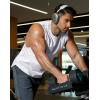 COOFANDY Mens Workout Tank Tops Cotton Cut Off Sleeveless Muscle Shirts Gym Athletic Running T Shirt(White)