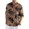 Dark Khaki Floral